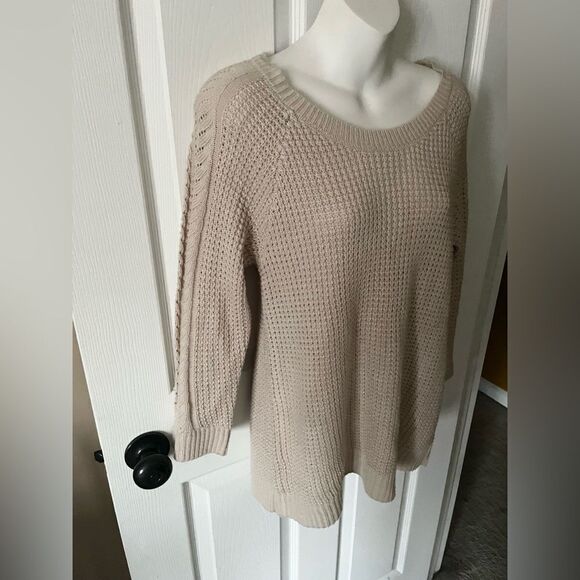 Jack By BB Dakota Button Back Sweater  Oatmeal Size XS - Picture 3 of 9